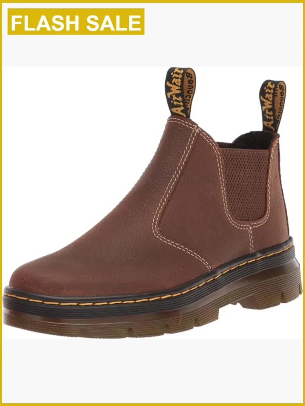 Chelsea Boots - Ankle Booties with Elastic Gussets, Leather